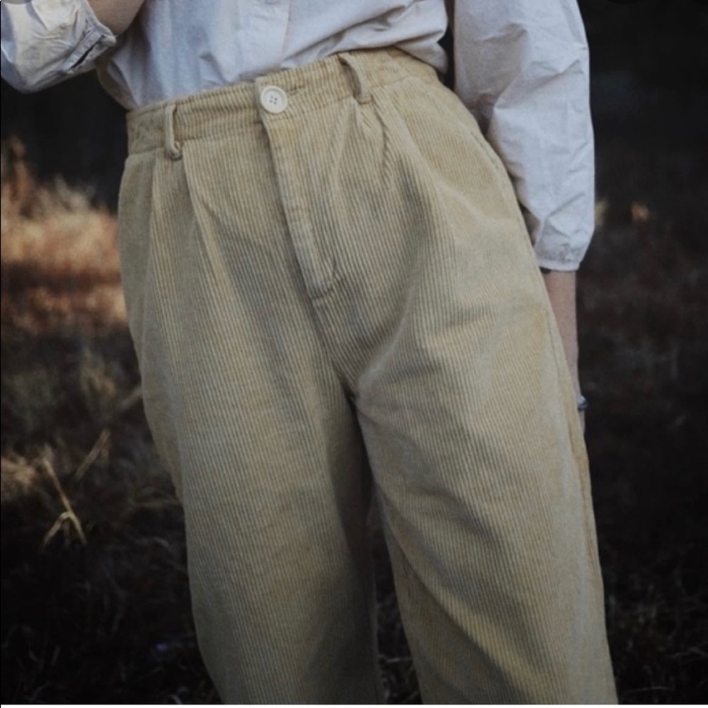 rudy jude sal cream corduroy trousers
